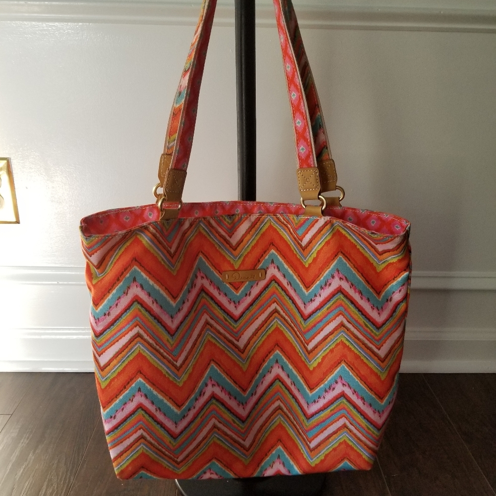 Dena reversible tote bag - multi colored